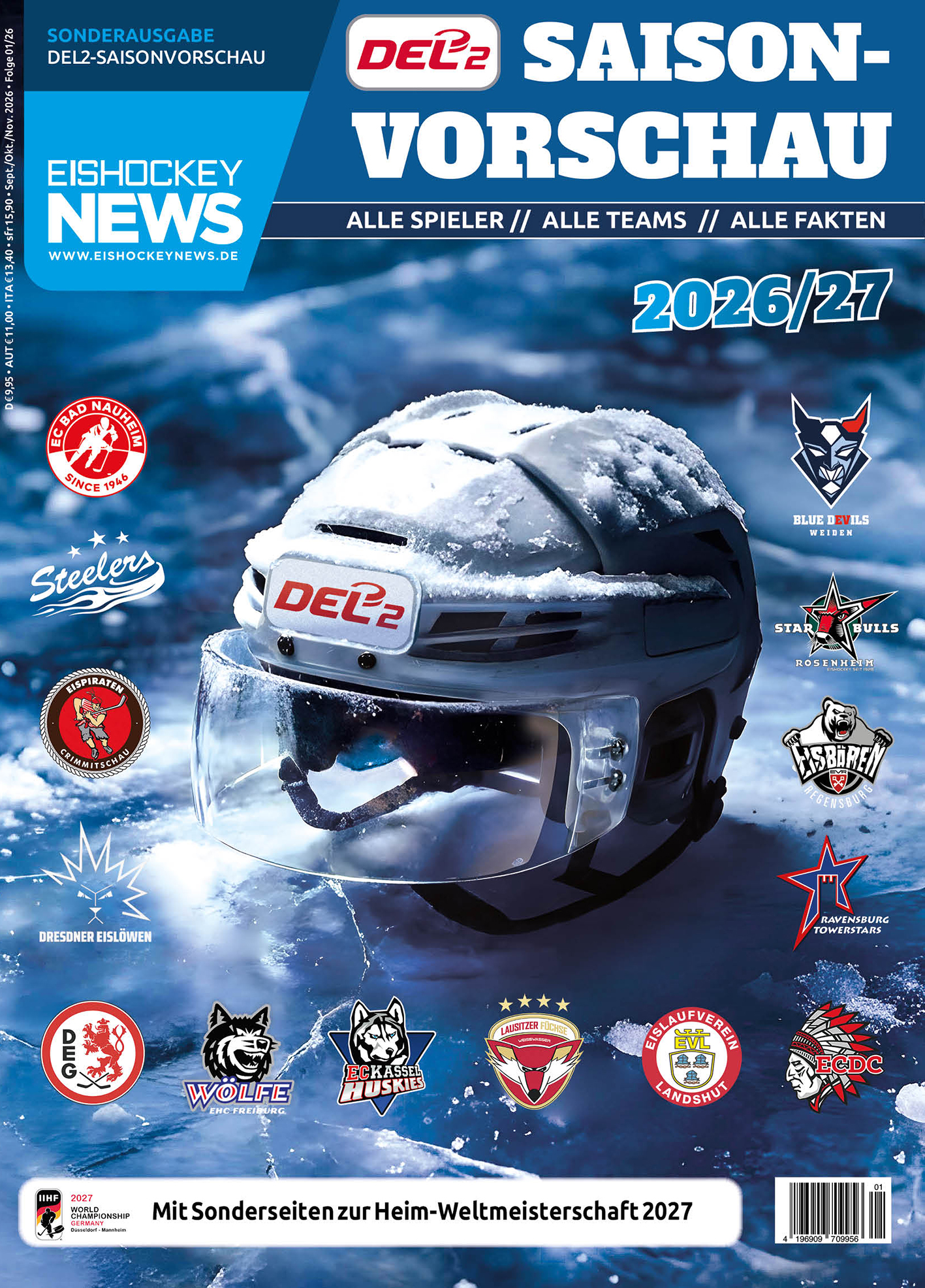 DEL2 Sonderheft 2026/27 mit allgemeinem Cover 