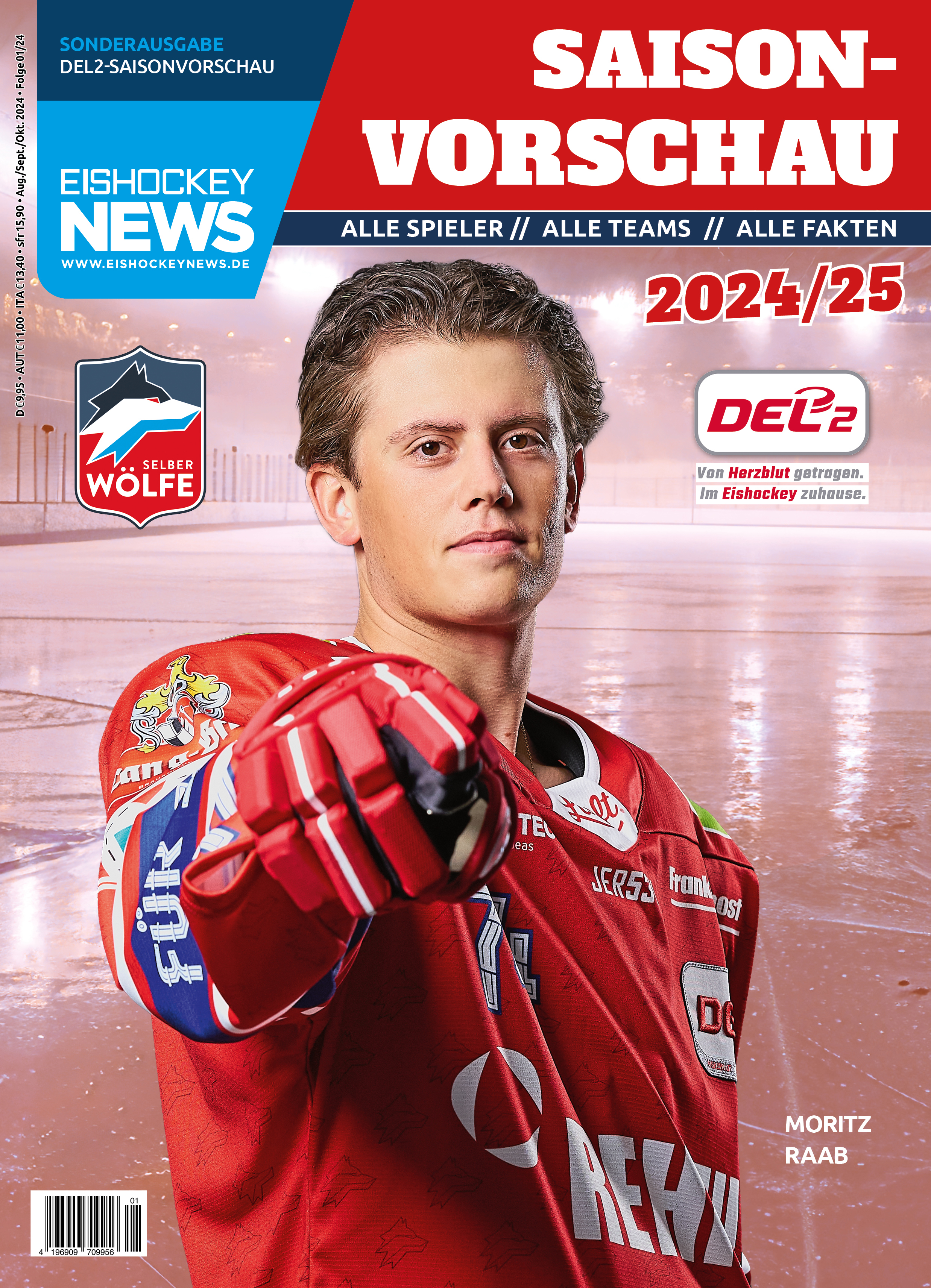 DEL2 Sonderheft 2024/25 mit Selb-Cover 