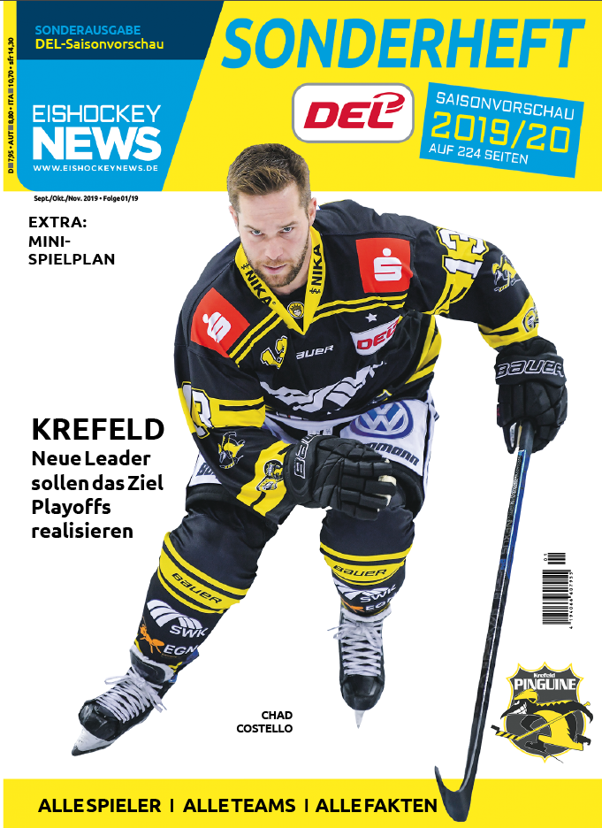 DEL Sonderheft 2019/20 mit Krefeld-Cover (ab 30.08.19)