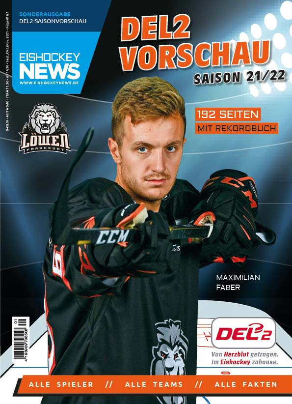 DEL2 Sonderheft 2021/22 mit Frankfurt-Cover (ab 21.09.21)