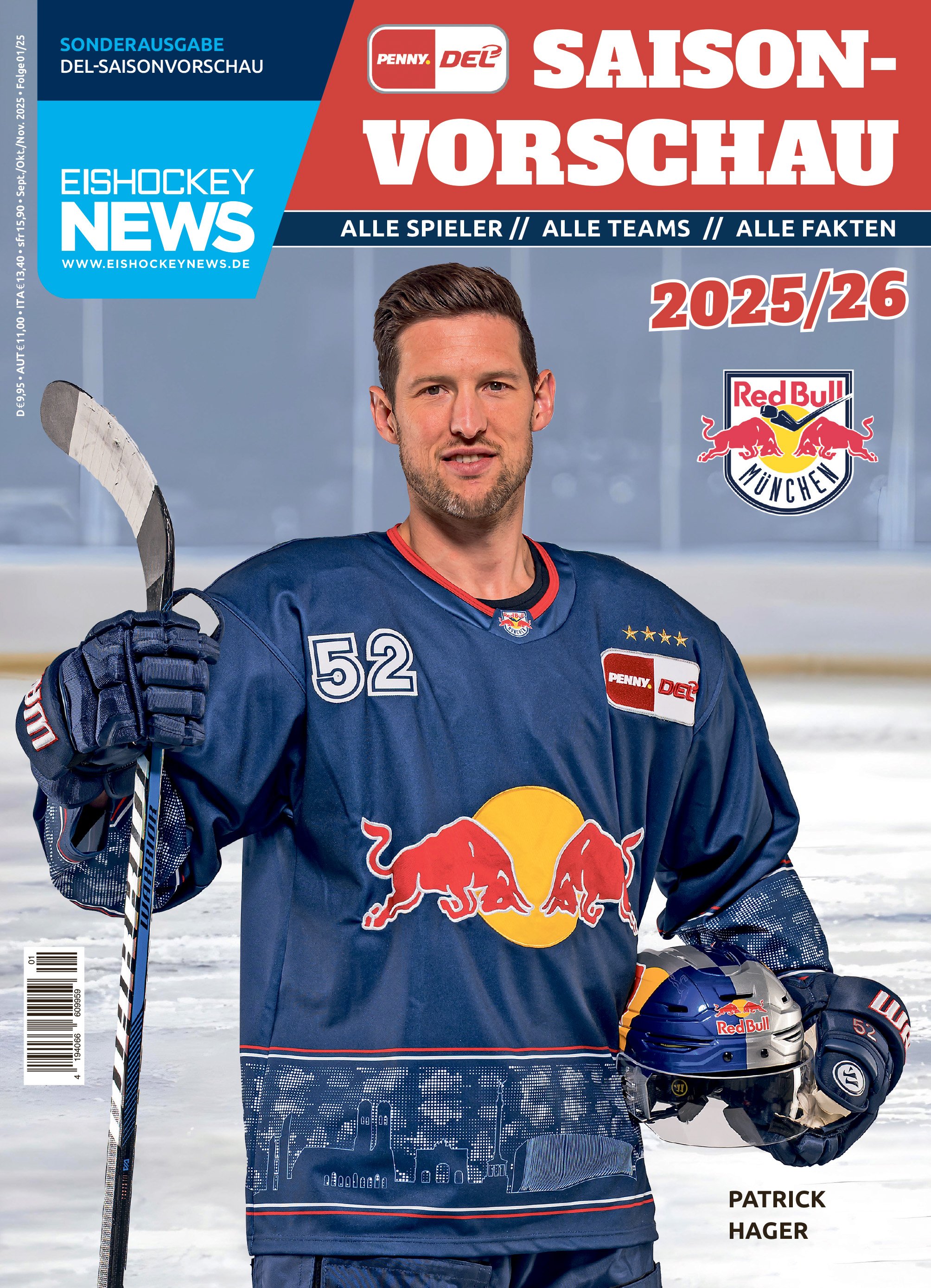 DEL Sonderheft 2025/26 mit München-Cover