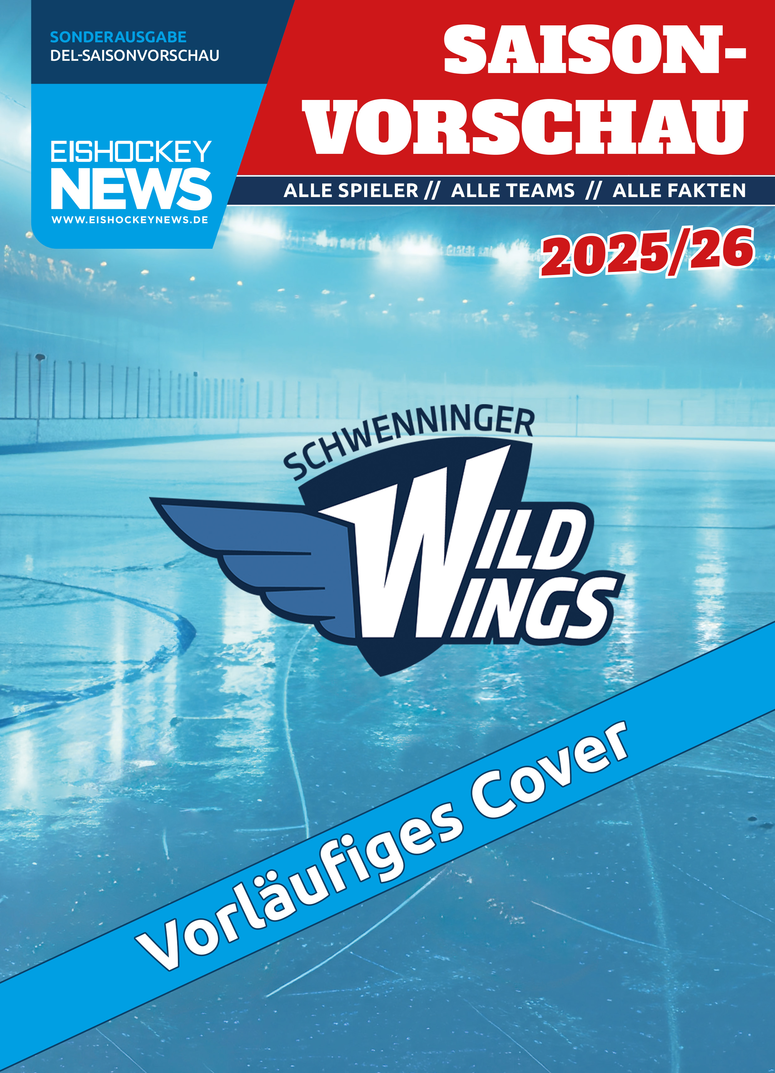 DEL Sonderheft 2025/26 mit Schwenningen-Cover 