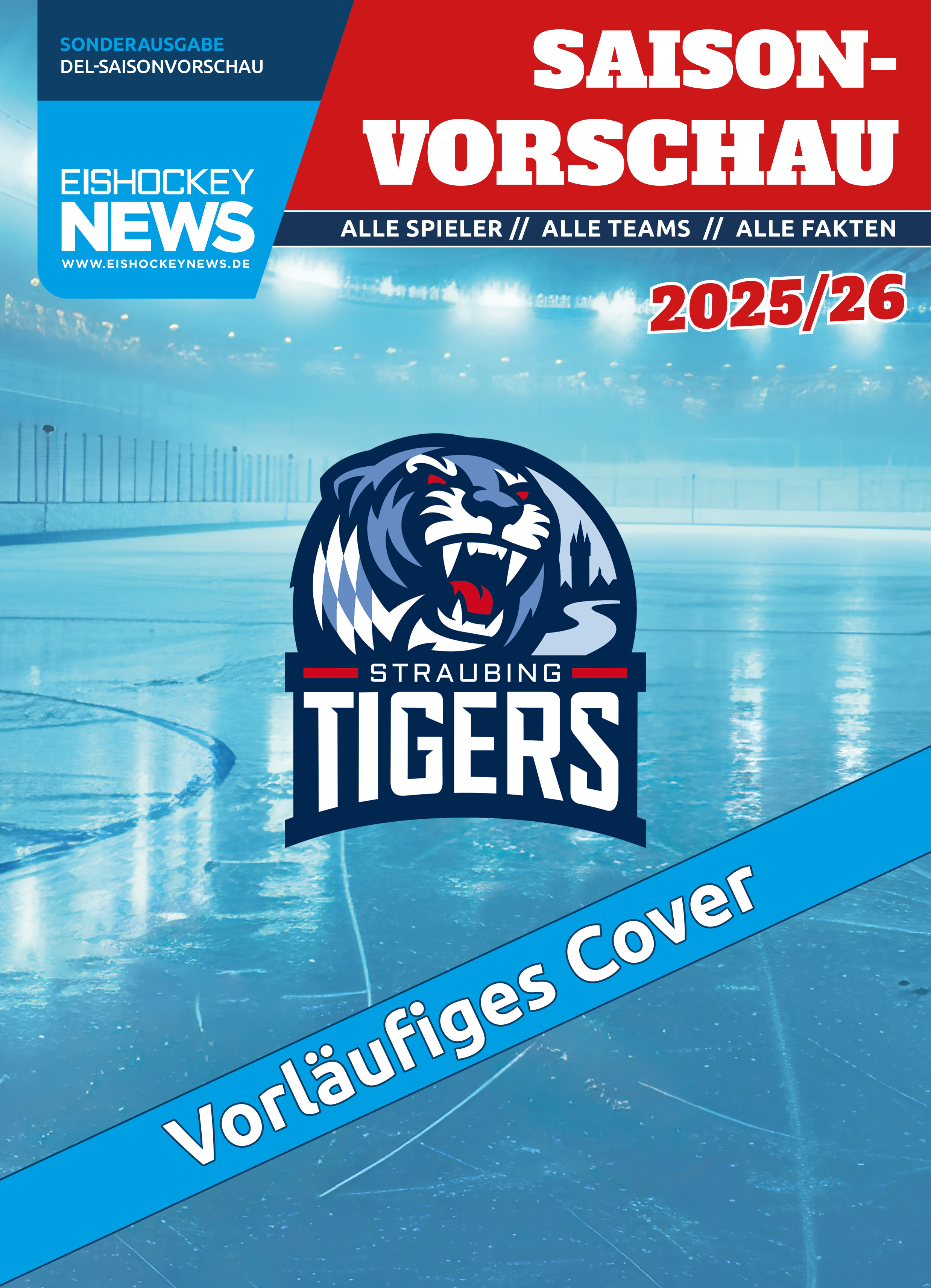 DEL Sonderheft 2025/26 mit Straubing-Cover 