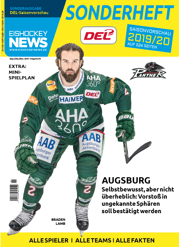 DEL Sonderheft 2019/20 mit Augsburg-Cover (ab 30.08.19)