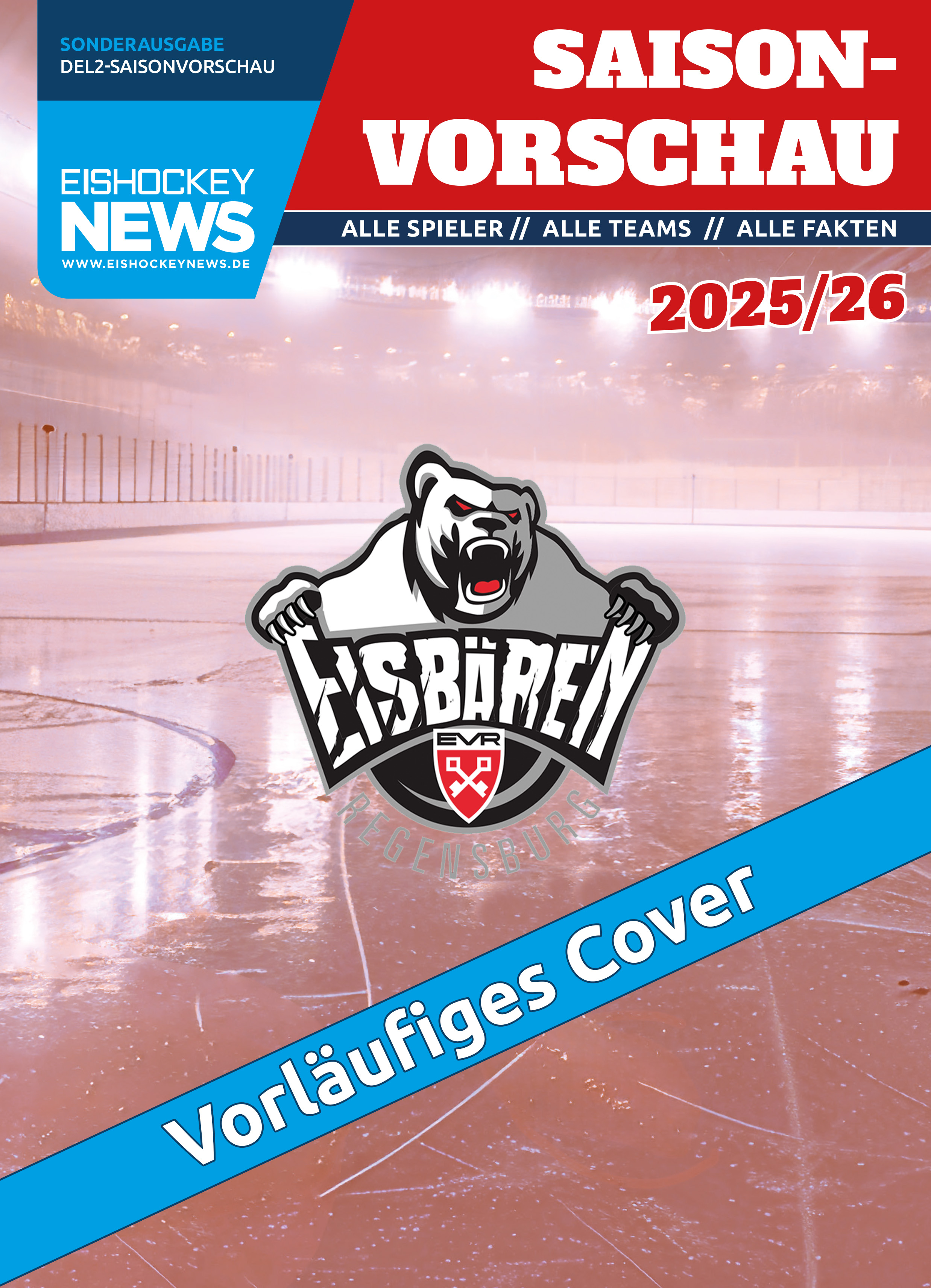 DEL2 Sonderheft 2025/26 mit Regensburg-Cover