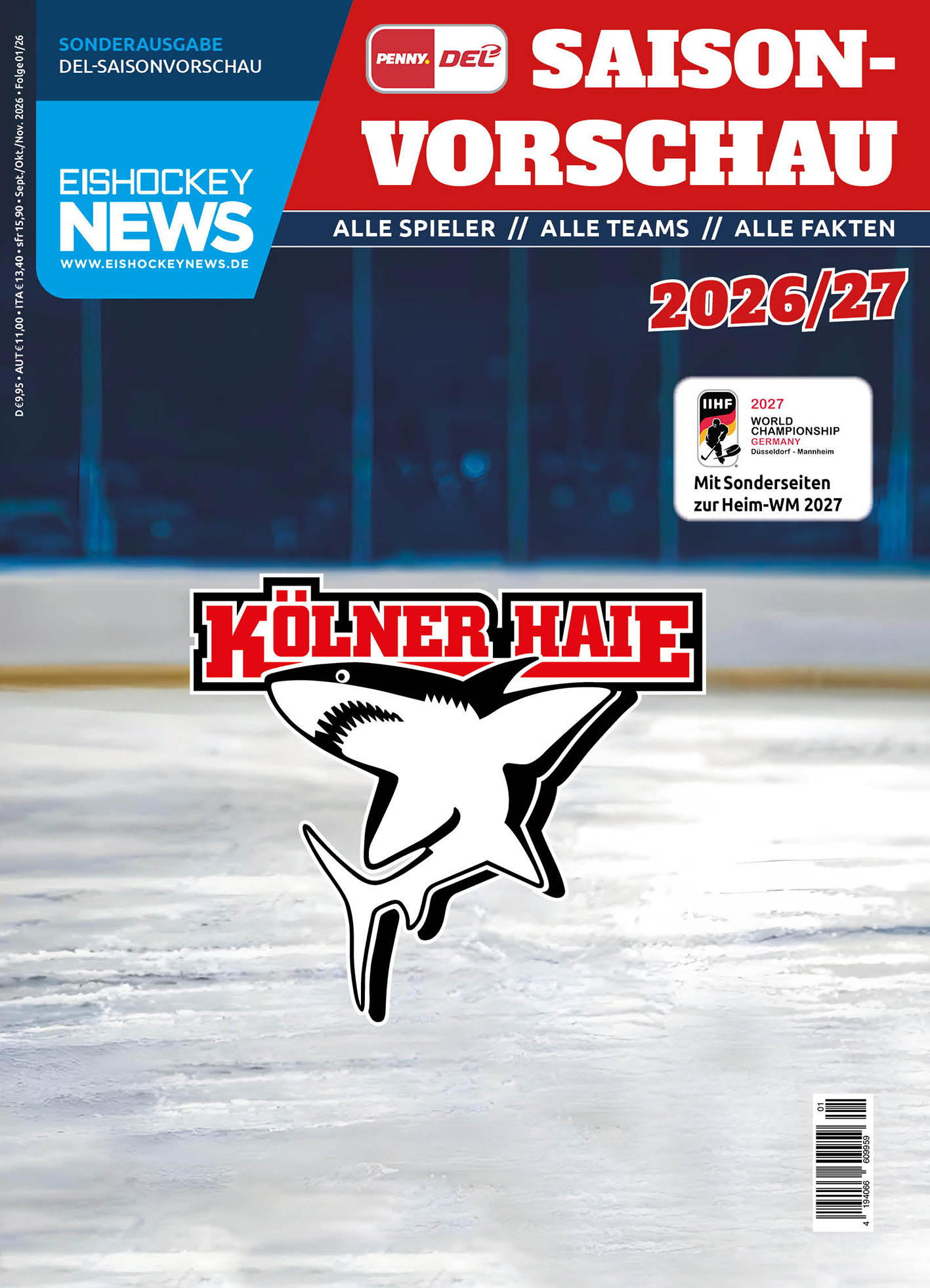 DEL Sonderheft 2026/27 mit Köln-Cover 