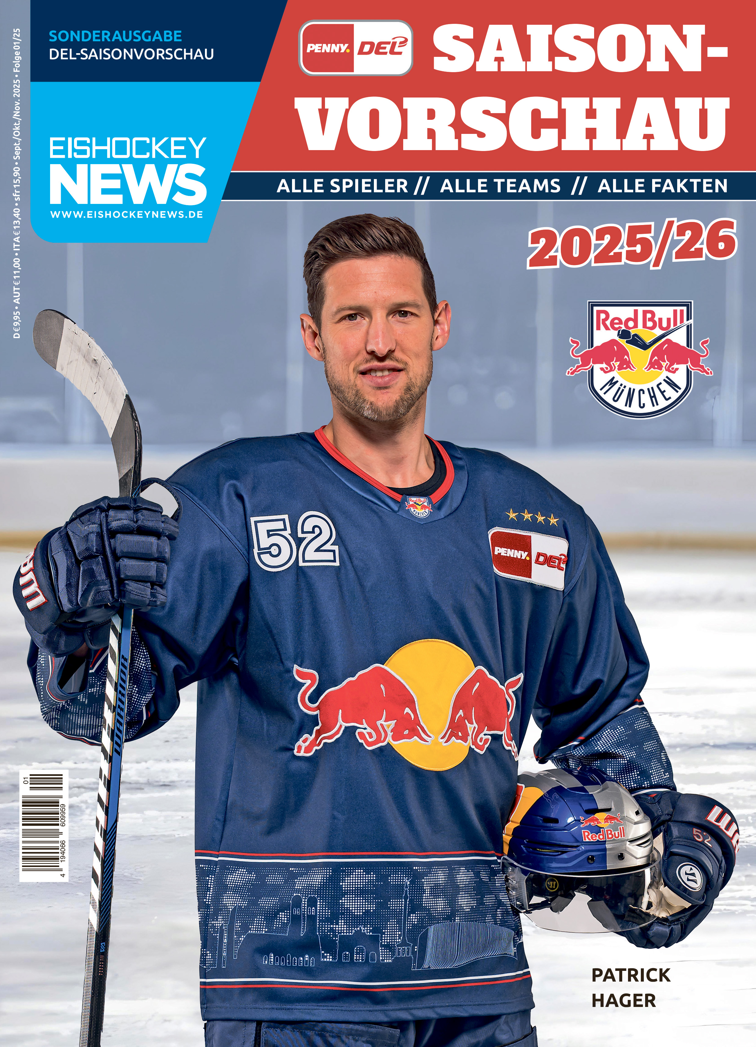 DEL Sonderheft 2025/26 mit München-Cover