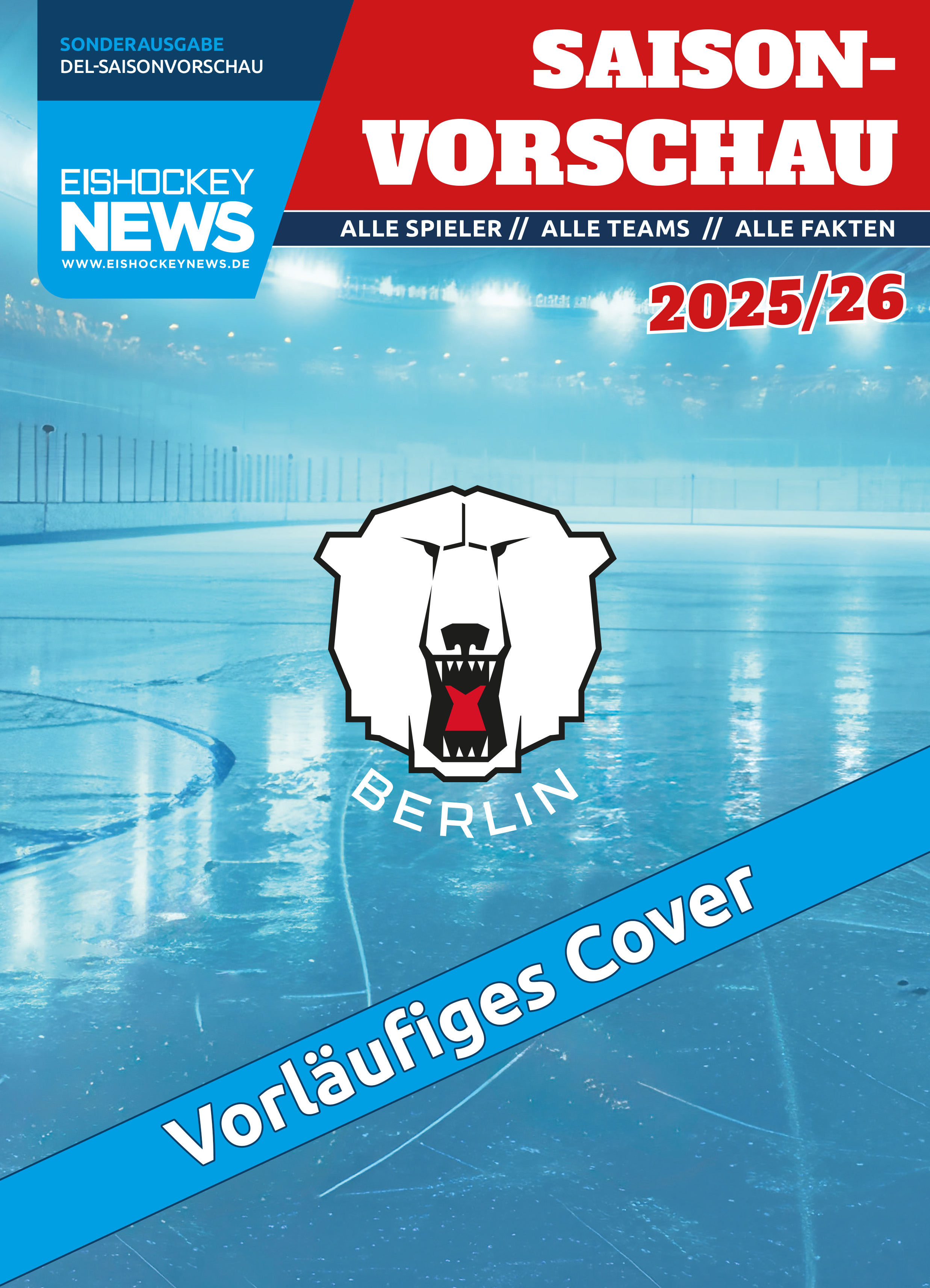 DEL Sonderheft 2025/26 mit Berlin-Cover 