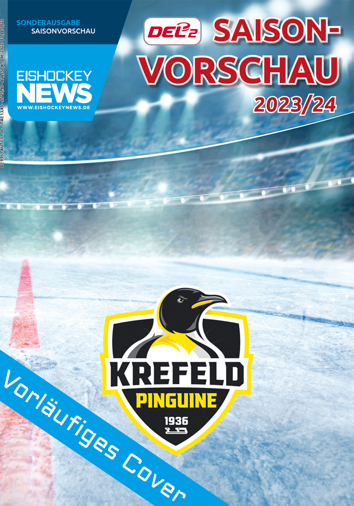 DEL2 Sonderheft 2023/24 mit KrefeldCover DEL2_KRE_23_24