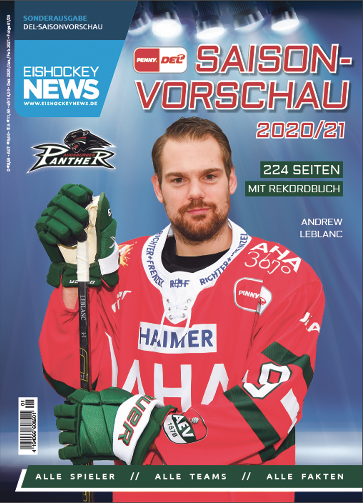 DEL Sonderheft 2020/21 mit Ausgburg-Cover (ab 17.12.20)