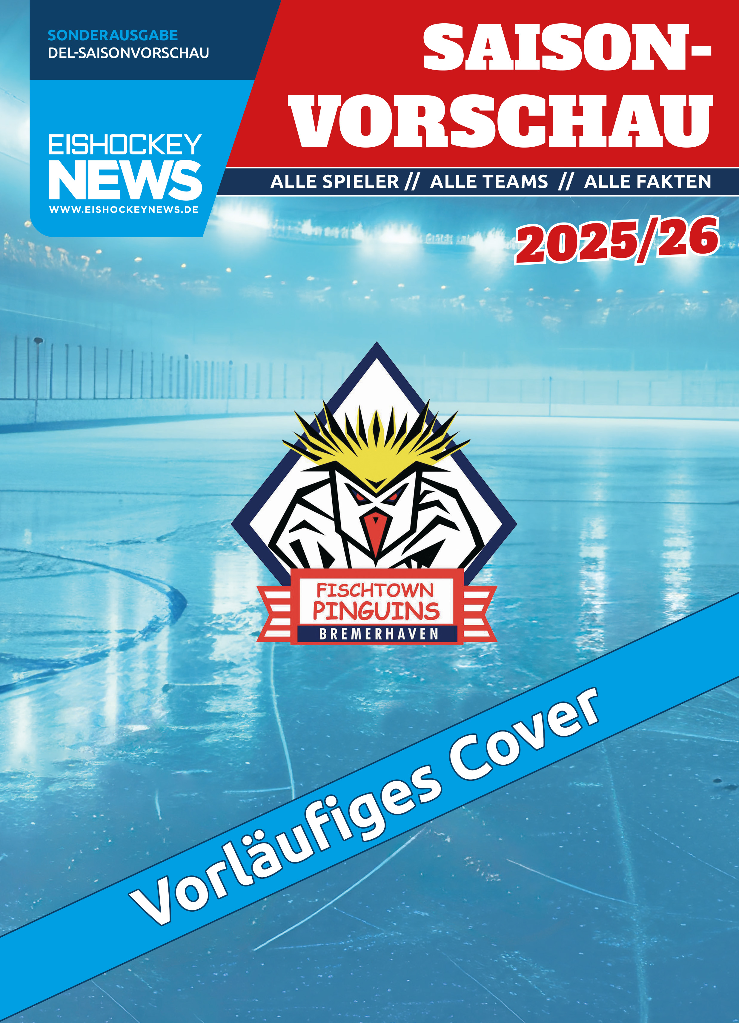DEL Sonderheft 2025/26 mit Bremerhaven-Cover 