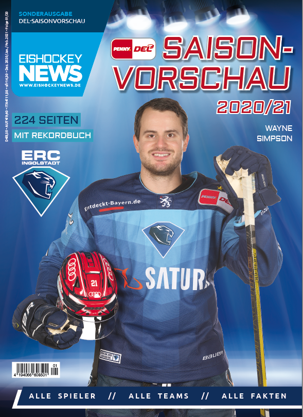 DEL Sonderheft 2020/21 mit Ingolstadt-Cover (ab 17.12.20)