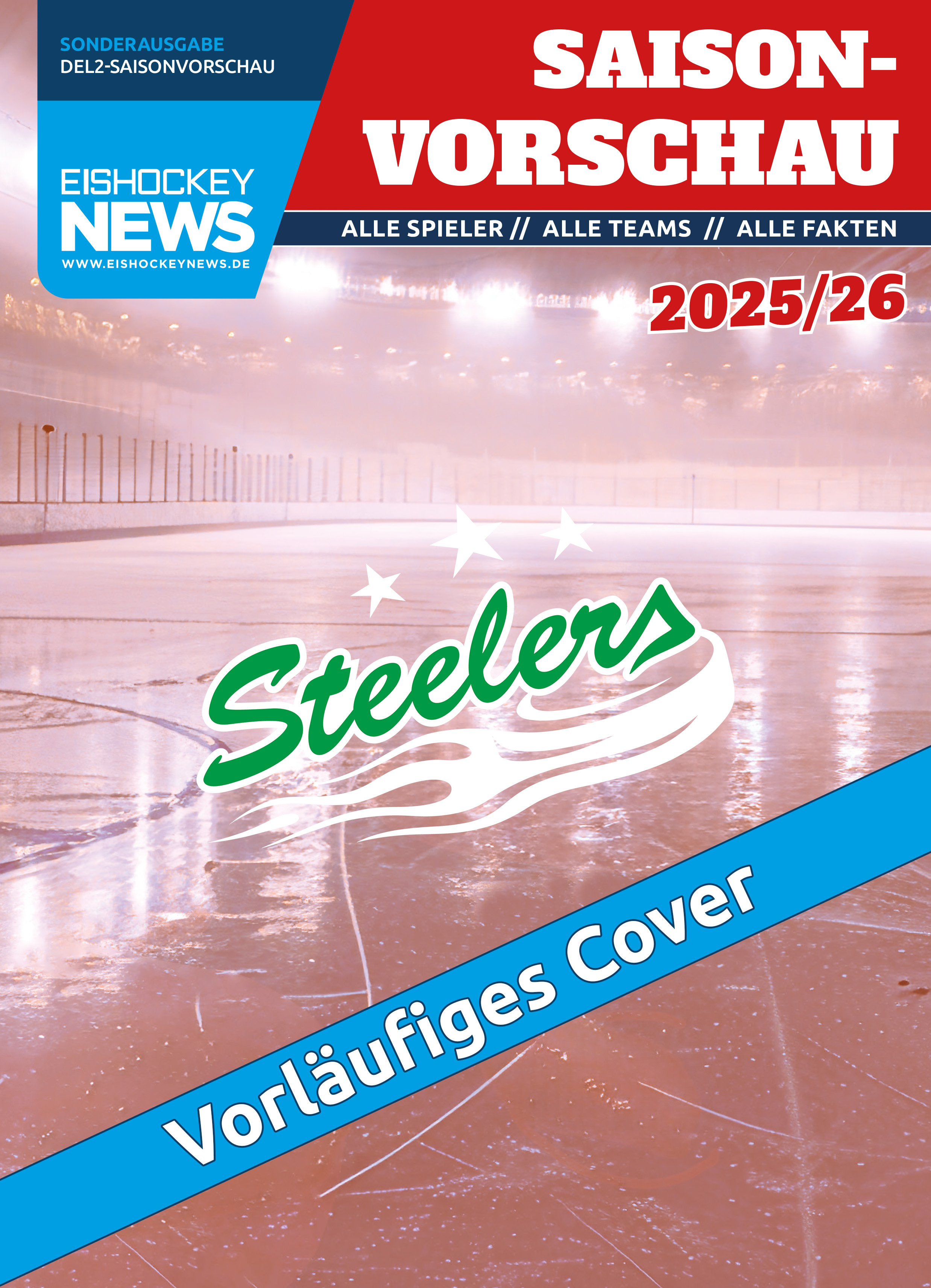 DEL2 Sonderheft 2025/26 mit Bietigheim-Cover