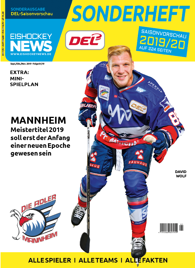 DEL Sonderheft 2019/20 mit Mannheim-Cover (ab 30.08.19)