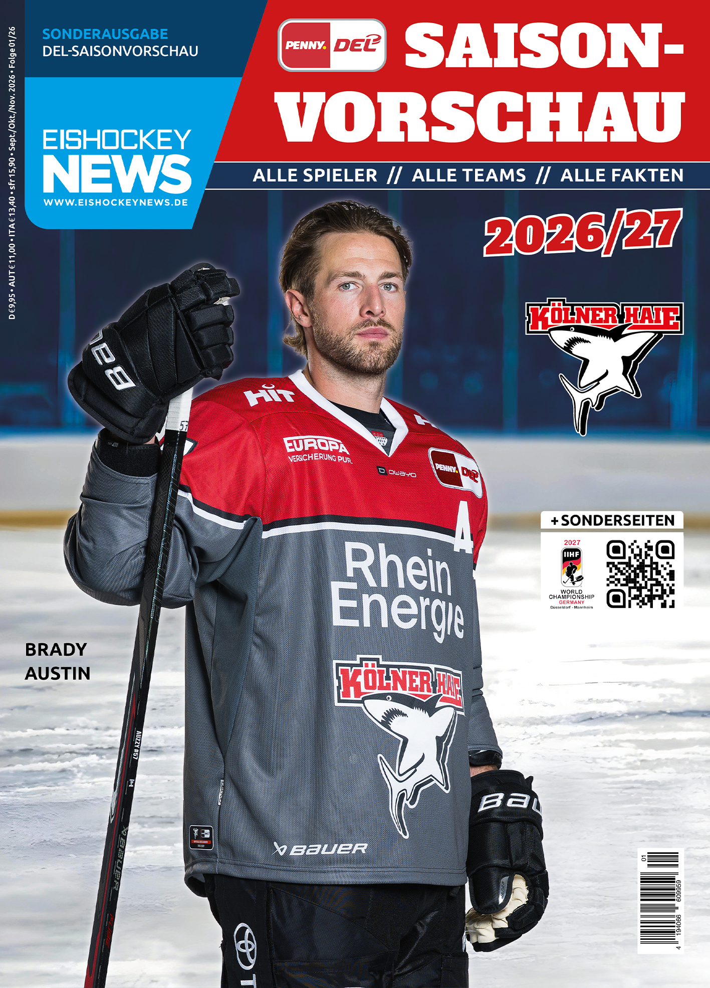 DEL Sonderheft 2026/27 mit Köln-Cover 