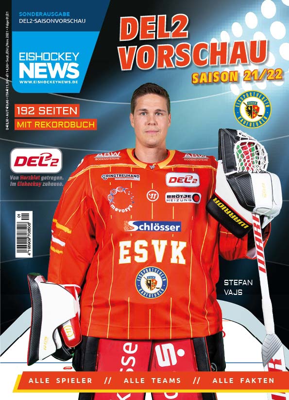 DEL2 Sonderheft 2021/22 mit Kaufbeuren-Cover (ab 21.09.21)