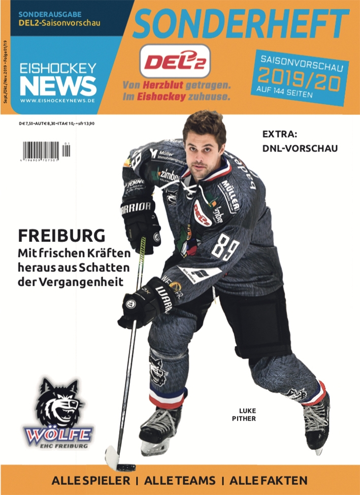 DEL2 Sonderheft 2019/20 mit Freiburg-Cover (ab 06.09.19)