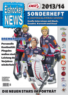DEL2 Sonderheft 2013/14 mit Bremerhaven-Cover