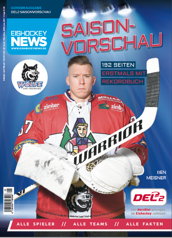 DEL2 Sonderheft 2020/21 mit Freiburg-Cover