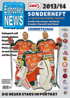 DEL2 Sonderheft 2013/14 mit Crimmitschau-Cover