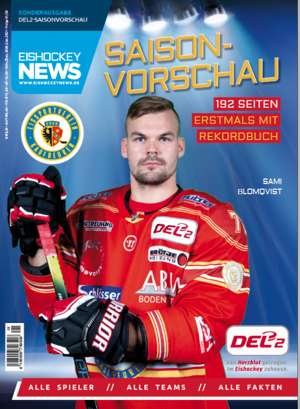 DEL2 Sonderheft 2020/21 mit Kaufbeuren-Cover