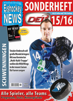 DEL Sonderheft 2015/16 mit Schwenningen-Cover
