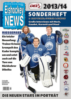 DEL2 Sonderheft 2013/14 Clubtitel Riessersee-Cover