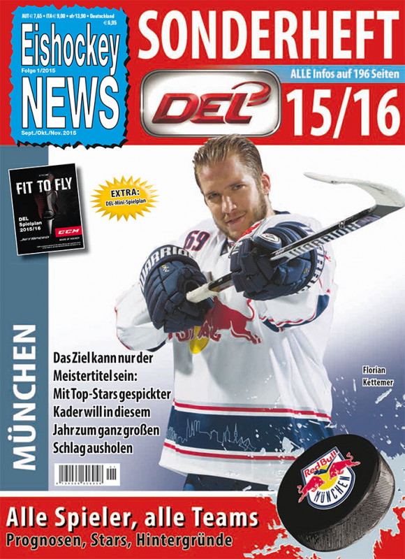 DEL Sonderheft 2015/16 mit München-Cover