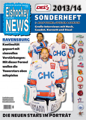 DEL2 Sonderheft 2013/14 mit Ravensburg-Cover