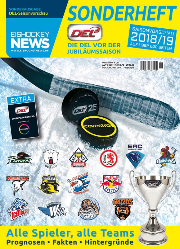 DEL Sonderheft 2018/19 mit allgemeinem Cover inkl. Mini-Spielplan