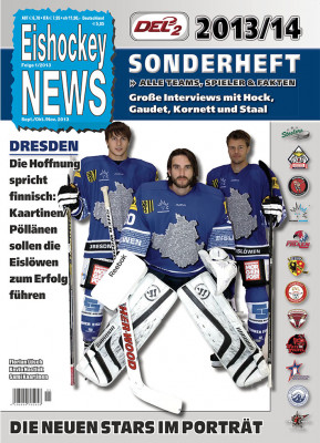 DEL2 Sonderheft 2013/14 mit Dresden-Cover