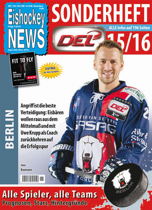 DEL Sonderheft 2015/16 mit Berlin-Cover