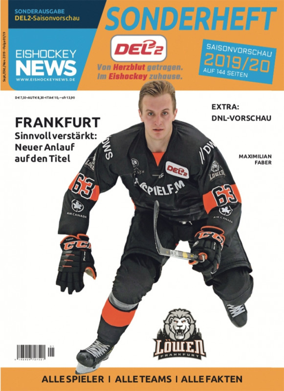 DEL2 Sonderheft 2019/20 mit Frankfurt-Cover (ab 06.09.19)